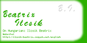 beatrix ilcsik business card